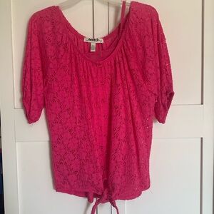 French Laundry Size Large 2 piece women’s summer blouse with camisole.